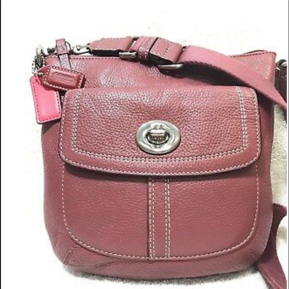 AUTHENTIC COACH HAMILTON F43057 LEATHER MESSENGER - Picture 4 of 16